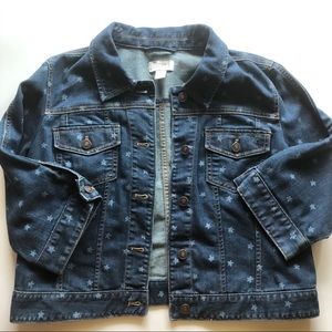 LOFT Star Cropped Jean Jacket